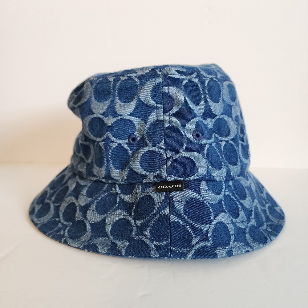 Coach Blue Patterned Bucket Hat